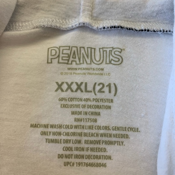 Peanuts XXXL (21) Pullover short sleeve with hood - Picture 3 of 3